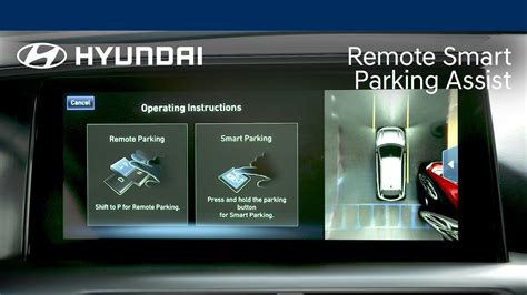 Remote Smart Parking Assist This self-parking system works for parallel and perpendicular spaces. . Hyundai parallel parking assist
